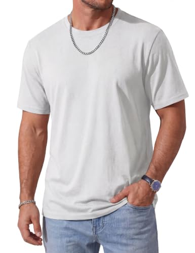 Image of MAGCOMSEN Mens T-Shirts Short Sleeve UPF 50+ Lightweight Moisture Wicking Basic Crewneck Casual Summer Cooling T Shirt