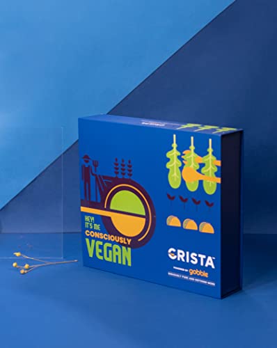 Image of CRISTA Consciously Vegan Seasoning Gift Box | Za'atar Spice Mix| Namkeen Nuts | American Barbeque Spice Rub| Grilled Vegetable Seasoning| Mexican Taco | Diwali Gifts For Family And Friends | Set of 5