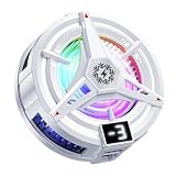 Genérico Ventola di raffreddamento per telefono, portatile, con RGB e controllo intelligente della temperatura, per guardare serie TV, viaggi, casa, scuola, ufficio