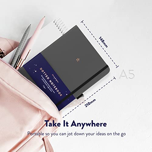 Bullet Dotted Journal By String And Space – Dot Grid Notebook, Dotted 170 Gsm Paper – Kawaii Notebook, Handbound With Gift Box – 5.75 X 8.75 #TOP3