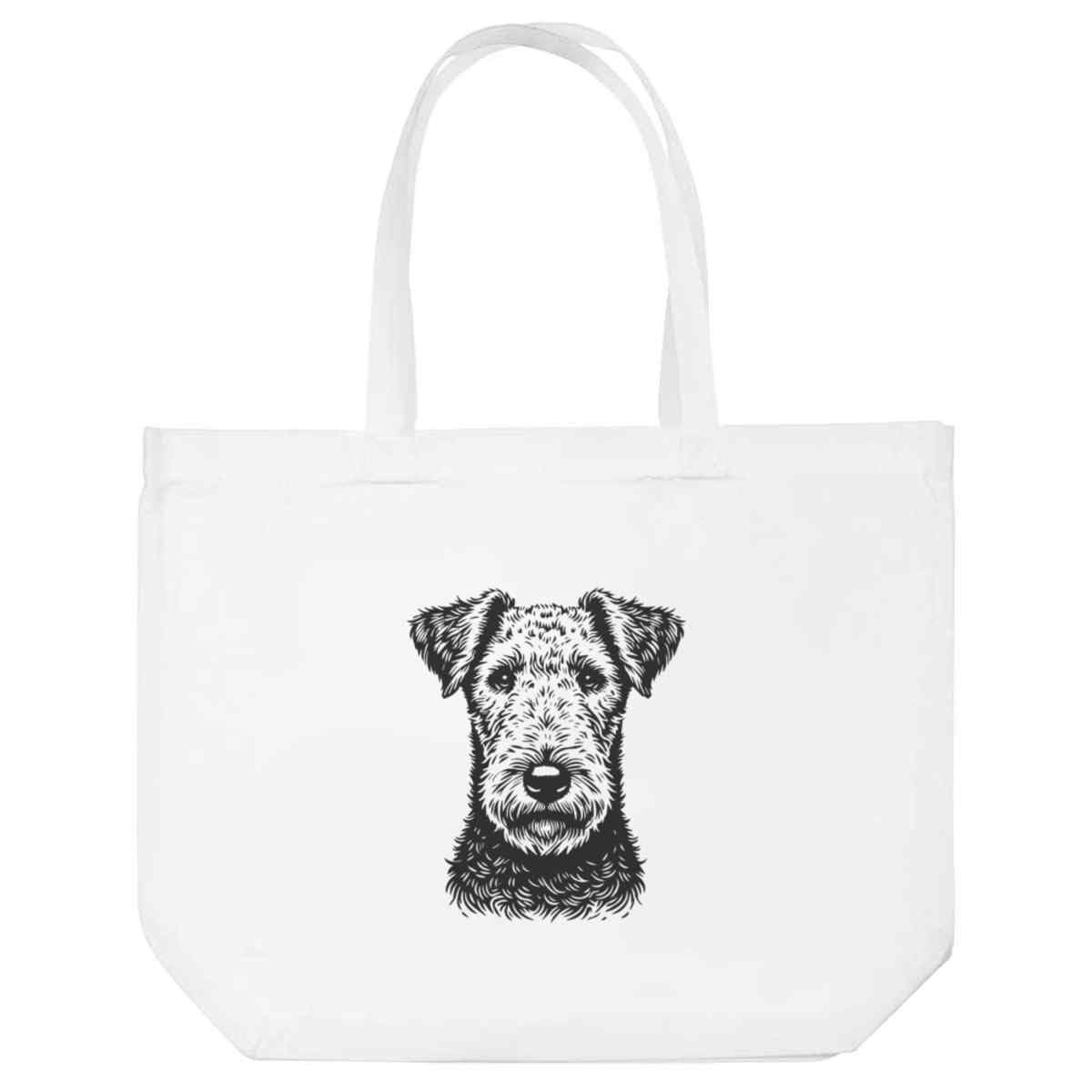 Azeeda 'Airedale Terrier' Tote Shopping Bag For Life (BG00078678)