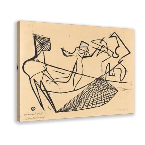 Impression sur toile Arial Act pour décoration murale de bureau et salon moderne