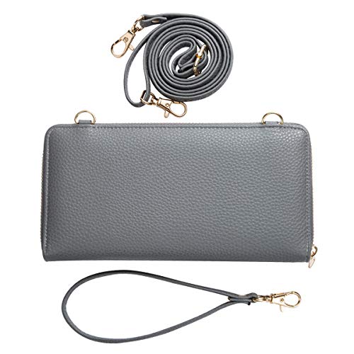 Image of K . A Womens Wristlet Wallet Crossbody Bag Cellphone Purse Handbag RFID Card Slots 2 Strap Wrist