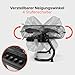 ProfiCare® Windmaschine mit 40 cm Ø | Ventilator verstellbarer Winkel | Bodenventilator 3 Stufen | Ventilator leise aus Metall | Luftkühler | Standlüfter | Raumkühler | PC-VL 3065 WM matt schwarz