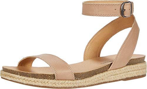 Lucky Brand Women's GARSTON Flat Sandal, Stone, 12