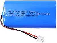 Vista 10 de KBT Paquete de 2 Baterías de Litio de 7.4V con Enchufe SM-3P, 600mAh Batería RC Recargable con 2 Cables de Carga USB para DE82 TK3086B G20601 RC Toy