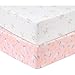 Sammy & Lou 2 Pack Microfiber Fitted Crib Sheets, Mystical Dreams, pink (55453)
