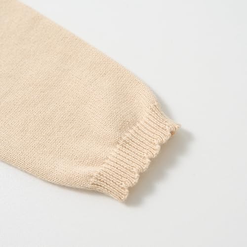 Image of Miipat Toddler Girls Cardigan Long Sleeve Bolero Shrug Kids Knit Sweater Cover Up Button Closure Cropped Tops