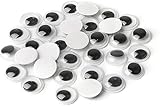 Googly Eyes 25 To 30 Pieces Assorted Sizes Wiggly Round Eyes For Craft Scrapbooking Decoration Project Diy Art Supplies Self Adhesive Eyes For Creative Work Classroom Equipment Handmade Design Project
