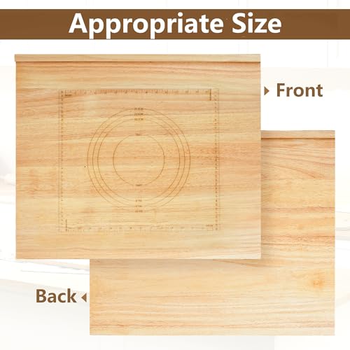 Tabla de amasar de madera reversible 24 x 20 pulg miniatura 3