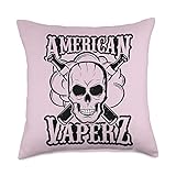 American Vaperz - Two Vape Pens and Cloud Throw Pillow