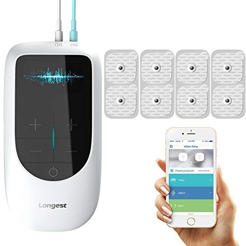 Longest Wireless Electric Muscle Stimulator TENS & NMES & MCR Unit Smart Electircal Stimulation Device - Pain Relief & Fast Recovery & Muscle Growth