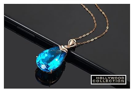 Amazon | ブルートパーズ ネックレス CZ 11月誕生石 ティア