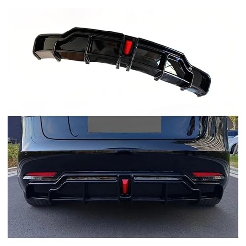 Difusor de parachoques trasero coche accesorio labio ABS para Model 3 7