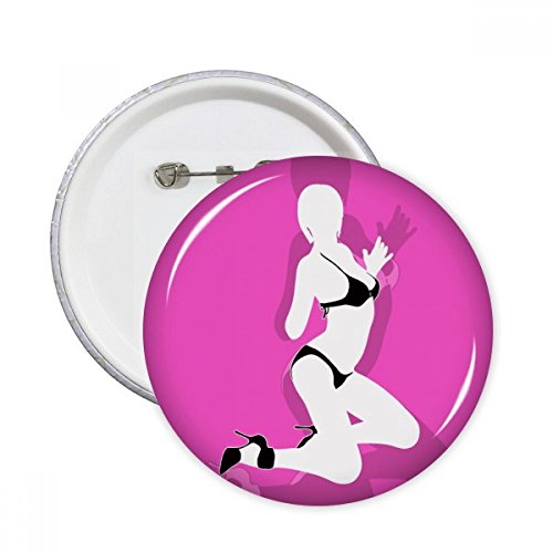 Bikini rose pins badge vêtement XL pour masquer un accroc ou personnaliser un sac uni