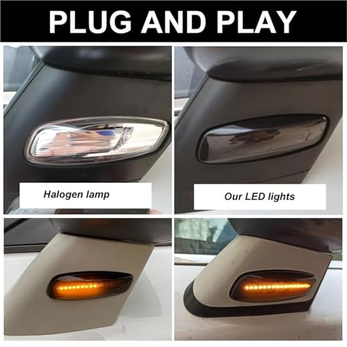 Intermitente lateral LED dinámico ámbar Citroen C3 C4 C5 DS3 DS4 4