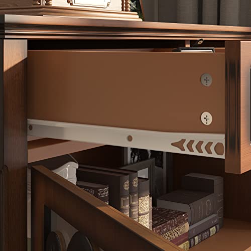 Aiegle Accent Cabinet With Mirror Doors & 2 Drawers, Wood Sideboard Cabinets, Traditional Freestanding Console Table Storage Cabinet For Bedroom, Living Room, Kitchen, Office And Hallway #TOP3