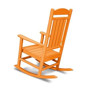 Polywood r100ta presidential rocking chair tangerine  urban country home decor