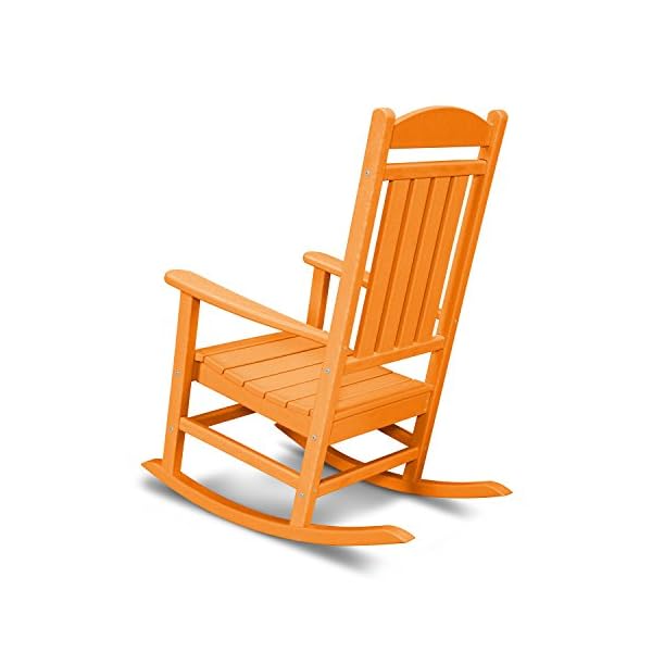 Polywood r100ta presidential rocking chair tangerine  urban country home decor