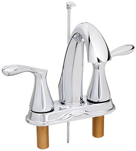 Best Promo Moen WS84948 Varese Two-Handle High Arc Bathroom Faucet, Chrome