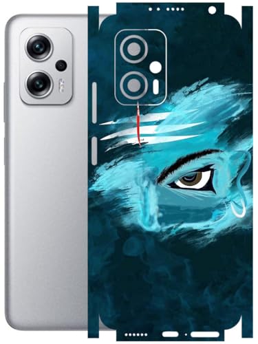 Image of AtOdds - Full Body Back Screen Guard Protector Film - Lamination Wrap Skin Sticker Compatible with REDMI K50i (5G) | Scratchproof Matte Finish (Mahadev)