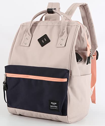 himawari Travel Backpack with USB Charging Port 15.6 Inch Doctor Work Bag for Women&Men(9003-Grey pink04#)2