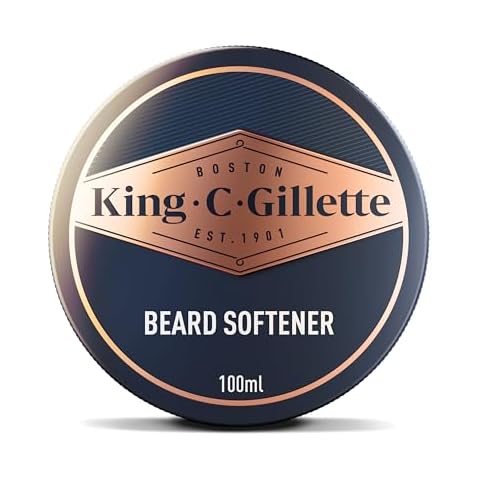 King C. Gillette Soft Beard Balm, Deep Conditioning with Cocoa Butter, Argan Oil and Shea Butter Cover