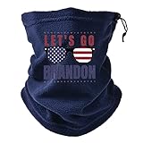 Bufanda facial de invierno con cordón transpirable para el sol y el viento, para pesca, senderismo, correr, ciclismo, etc, Gafas azul marino, M