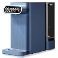 PUREPLUS Countertop Reverse Osmosis Water Filtration System, 5 Stage Countertop Water Filtration, Portable Instant Hot Water Dispenser, No Installation Required, Blue