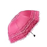 WANLIAN Folding umbrella Travel Umbrella Folding UV Resistance Lace Parasol Umbrella Sun Umbrella Fo