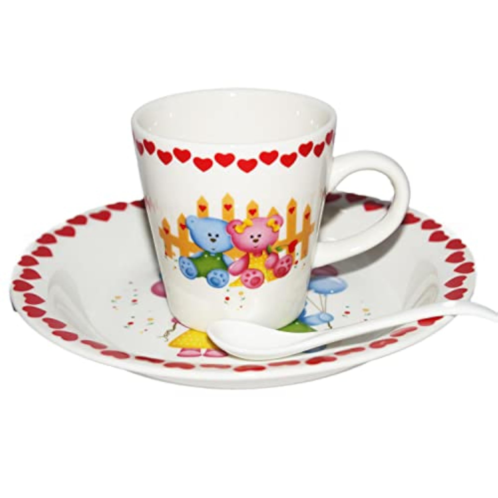 Easter Breakfast Set - Coffee Mug, Plate/Platter, Stirring Spoon