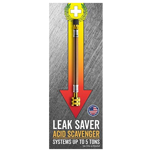 Leak Saver: Direct Inject Acid Scavenger (No Sealant) - Acid Remover - Created by HVAC Pros - for A/C and Refrigeration Systems Up to 5 Tons - Converts Acid to Synthetic Oil - Made in The USA
