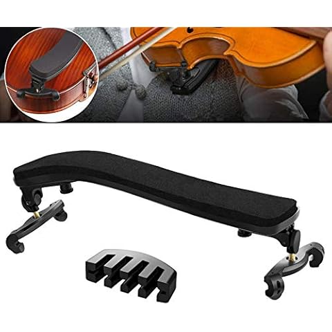Fansjoy Adjustable Violin Shoulder Rest with Mute Cover