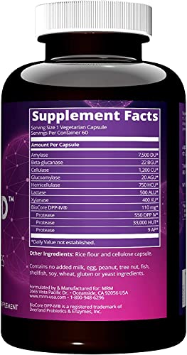 MRM Nutrition Gluten-Aid™ | Digestive enzymes | Gluten + Dairy Digestion | BIOCORE DPP-IV® | Gluten-Free | 60 Servings - Image 3