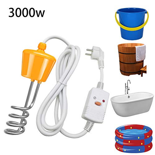 Preisvergleich Produktbild Oulian 3000W Heizstab Elektrische Tauchsieder Warm Wasser, Hochleistungs-elektrische Spiral Heizstange - Auslaufschutz - Elektrische Heizung Boiler Warm Wasser Bereitung für aufblasbare Poolbadewanne