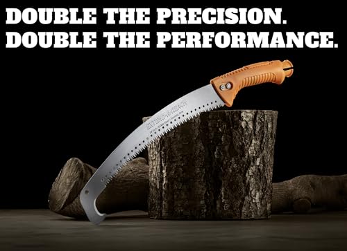 Image of Pruning Manual Hand Saw / / Hand Held or with Extension Manual Pole Saw for Tree Trimming / / Fits All Extension Poles with Standard US Acme Thread / / Tree Limb Hand Saw (Pole Sold Separately)
