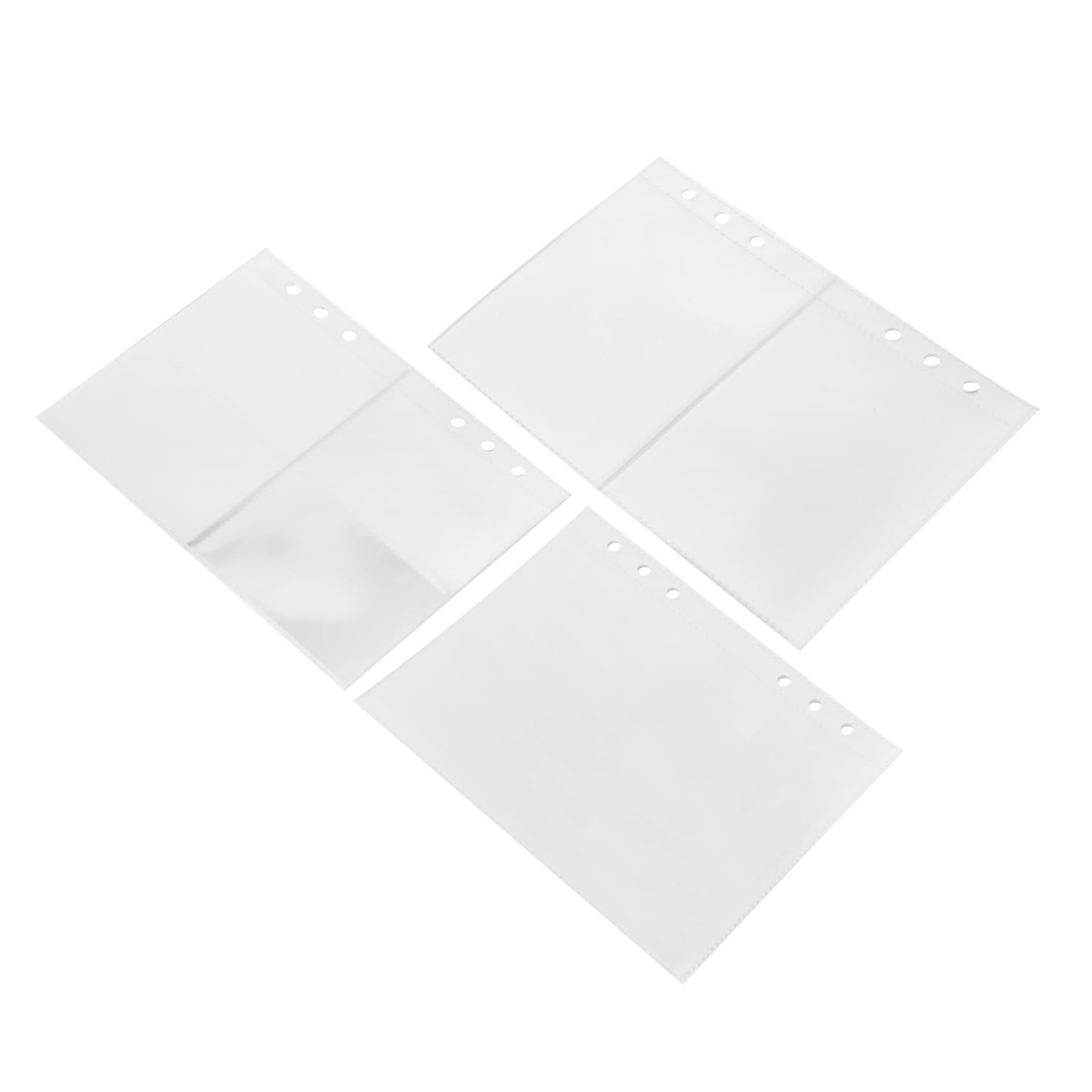 ERINGOGO Card Album Pages 3 Books A5 Size Photo Album Binder Pp Material 10 Pages Per Set 1-4 Slots