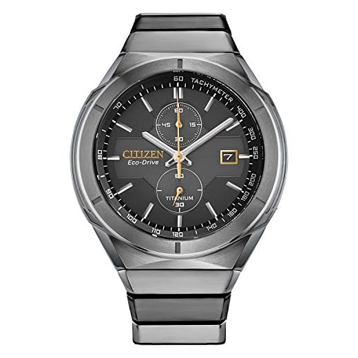 Citizen Relógio masculino Eco-Drive Sport Luxury Armor em Super Titânio, Mostrador Preto (Modelo: CA7058-55E), Pulseira de prata, mostrador preto, Cronógrafo