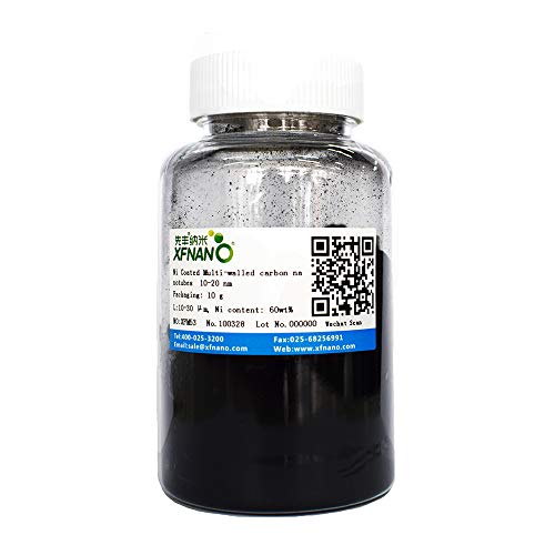 Ni Coated Multi Walled Carbon Nanotubes Powder 10-20nm MWCNTs 10gram-Same Day Priority Shipping
