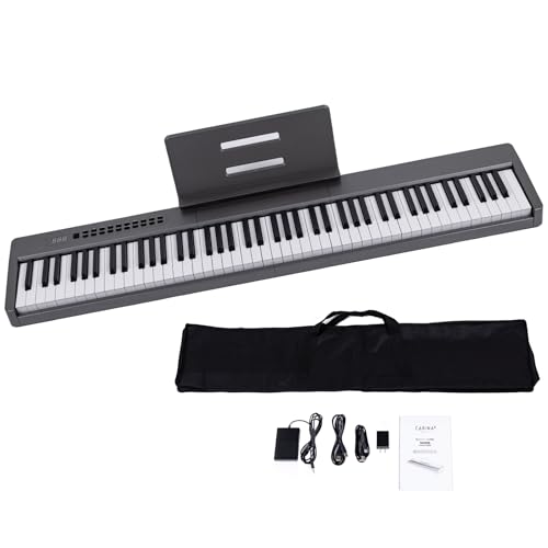 CARINA 電子ピアノ　88鍵盤　充電タイプ　スリム軽量 ブラック　動作確認済 Amazon | Carina 電子ピアノ 88鍵盤 キーボード 軽量スリム 充電式
