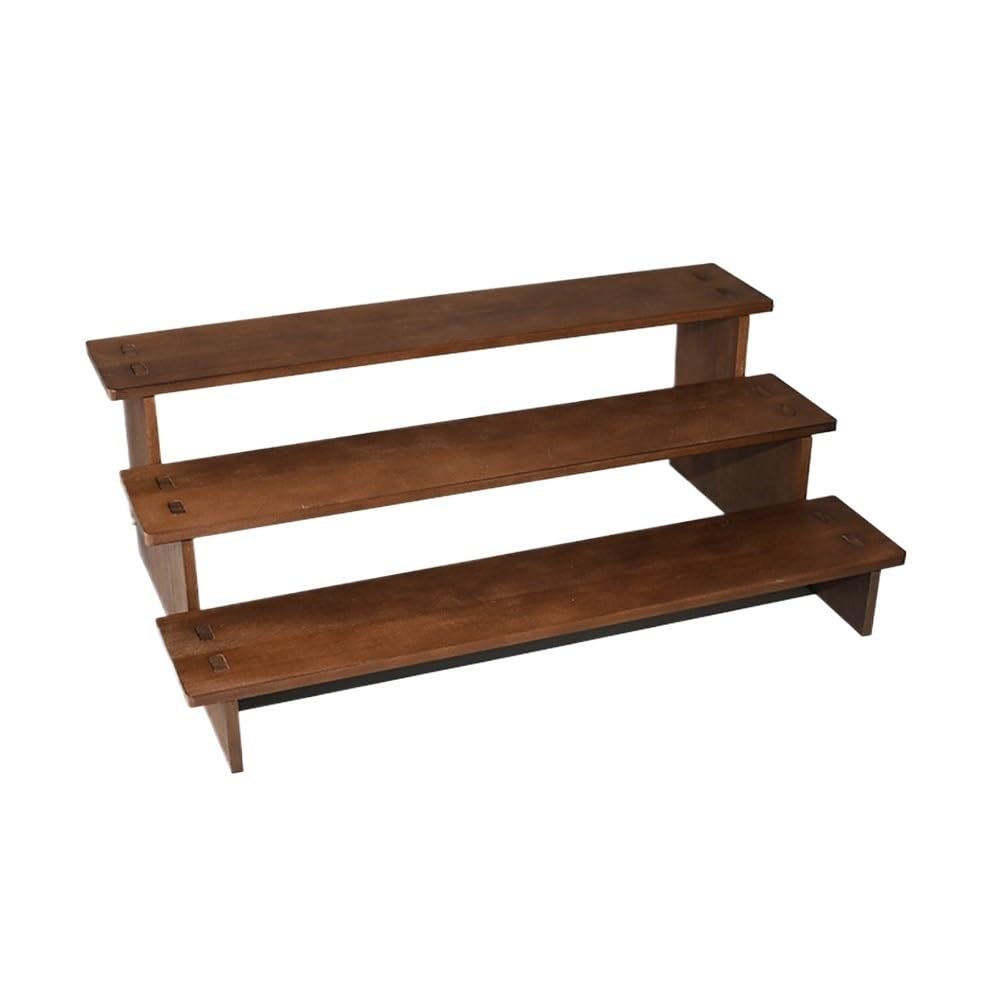 Zeng25liangOu-12 jewellery stand Splicable Vintage Solid Wood Ladder Wider String Organizer Bracelet Display Stand for Display and Storage
