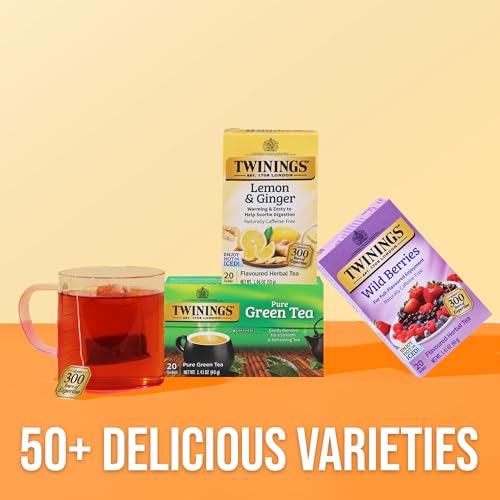 Twinings Herbal Wild Berries Bagged Tea, 20 Count