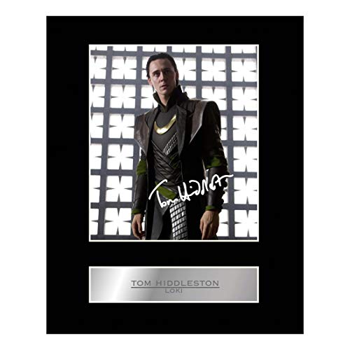 Tom Hiddleston as Loki Signed Mounted Photo Display ThorTH Autographed Gift Picture Print
