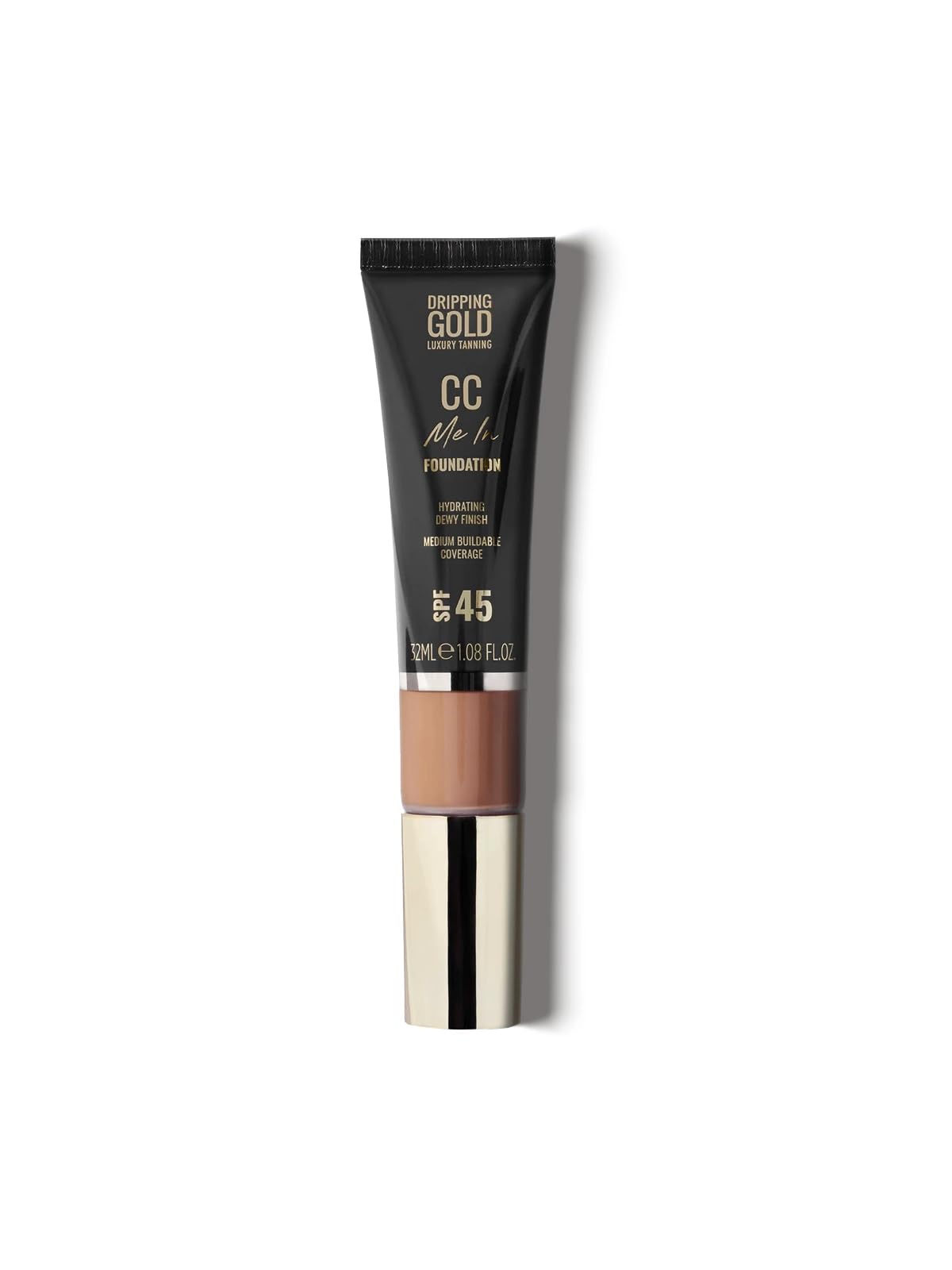 Dripping Gold Make-Up CC me in Honey| CC bream Face Coating | Moisturing | Coverage Adjustable | Sun Protection SPF 45| Skin Improving | Matting | Care Formula | Vegan
