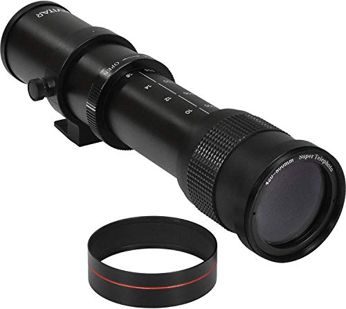 High-Power 420-1600Mm F/8.3 Hd Manual Telephoto Zoom Lens For Canon Eos 80D, Eos 90D, Rebel T3, T3I, T5, T5I, T6I, T6S, T7, T7I, T8I, Sl3, Eos 70D, Eos 5D, Eos5D Iv, Eos 6D Ii, Eos 7D Ii Slr Cameras #TOP1