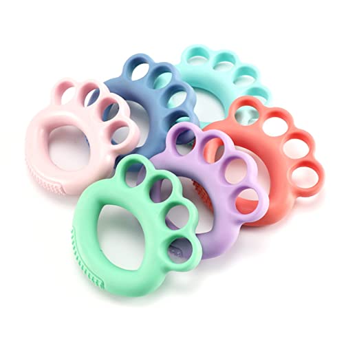 6 Pièces Silicone Exerciseur de Doigt,Renfort de Préhension de la Main Entraîneur de Force de Préhension pour le sport l'escalade et le Fitness Soulager Le Stress Cover