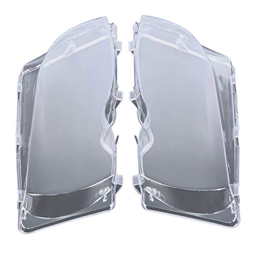 XinYun 2 piezas Cubierta para faros de coche, cristal transparente para 3 Series E46 01-05 Facelift 63126924043 63126924044 Cubierta de la lente del faro lado izquierdo + derecho Cover