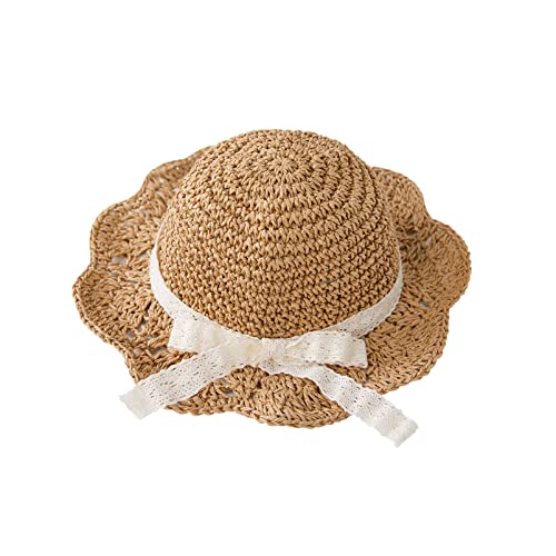 pureborn Baby Toddler Girls Straw Sun Hat Summer Beach Hat