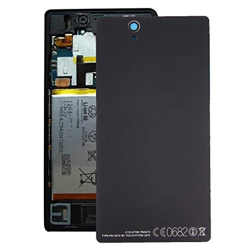 ZZjingli Pièces de Rechange Pochette arrière en Aluminium for Sony Xperia Z / L36h (Noir) (Blanc) (Violet) (Couleur : Black)