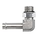 Brennan Industries 4601-14-16-NWO-FG Forged Steel 90 Degree Elbow Adapter, Nut Washer O-Ring, 1-5/16"-12 AORB Thread, 7/8" Hose Barb x 1-5/16"-12 Male Adjustable O-Ring Boss, 1.312" Flats